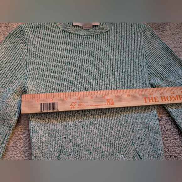 Stella McCartney Crewneck Knit Sweater Dress, Green, Women's 6 - Picture 3 of 8